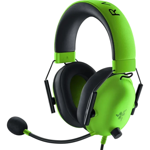 Игровая Гарнитура Razer BlackShark V2 X, Проводной аналоговый, Зелёный