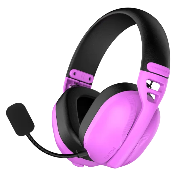 Căști gaming HATOR Hyperpunk 3, Fără fir, Cyber Violet Căști gaming HATOR Hyperpunk 3, Fără fir, Cyber Violet