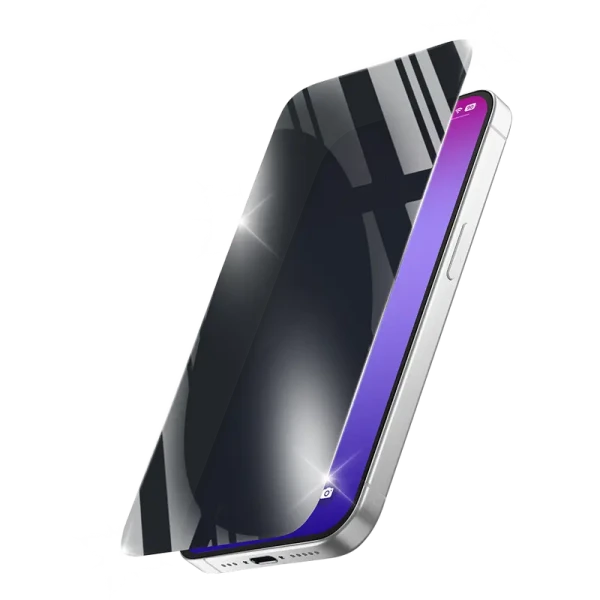 Sticlă de protecție Cellularline Tempered Glass Privacy pentru Apple iPhone 17 Pro Max, Negru