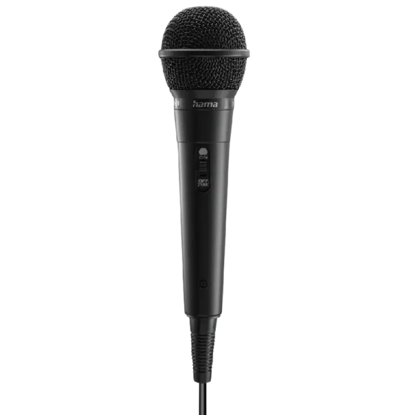 Microfon Karaoke HAMA 46020 DM-20, Cu fir, Negru