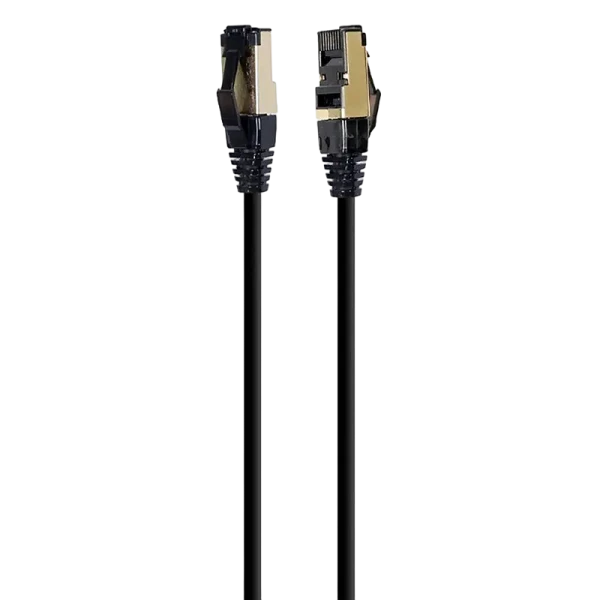 Patch cord Cablexpert PP8-LSZHCU-BK-1M, Cat8 S/FTP, 1m, Negru Patch cord Cablexpert PP8-LSZHCU-BK-1M, Cat8 S/FTP, 1m, Negru