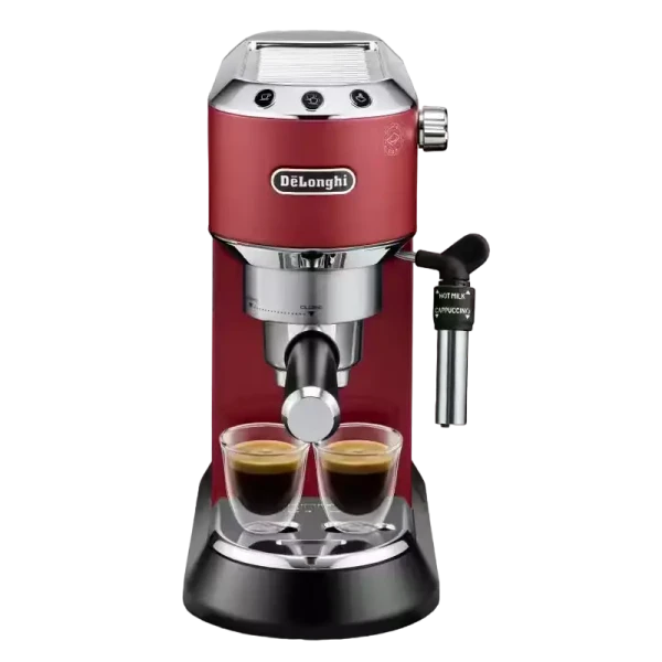 Cafetiera manuala DeLonghi Dedica Pump Espresso, 1300W, Roșu Cafetiera manuala DeLonghi Dedica Pump Espresso, 1300W, Roșu