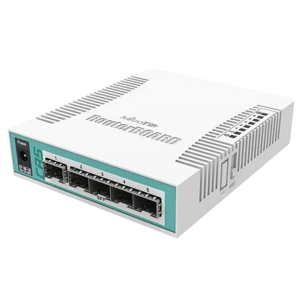 Comutator Router MikroTik CRS106-1C-5S, Alb Comutator Router MikroTik CRS106-1C-5S, Alb