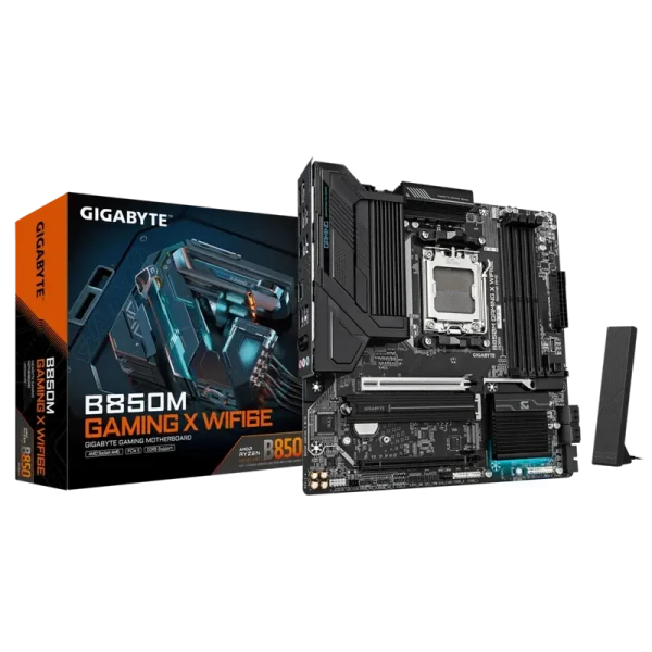 Placă de bază Gigabyte B850M GAMING X WF6E, AM5, AMD B850, Micro-ATX Placă de bază Gigabyte B850M GAMING X WF6E, AM5, AMD B850, Micro-ATX