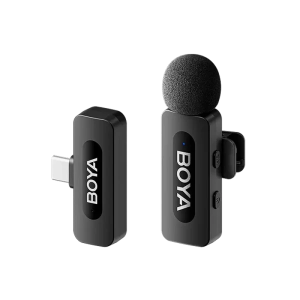 Портативный записывающий микрофон Boya BY-V10 V2.0, Беспроводной, Черный