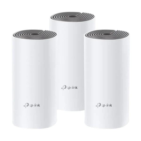 Sistem Wi-Fi Mesh TP-LINK Deco E4 (3-pack), Alb Sistem Wi-Fi Mesh TP-LINK Deco E4 (3-pack), Alb