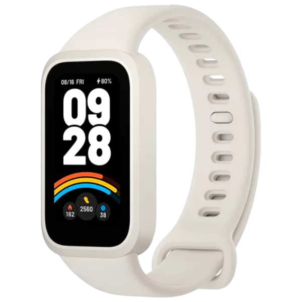Ceas Sport/Antrenament Xiaomi Smart Band 9 Active, Bej | Alb