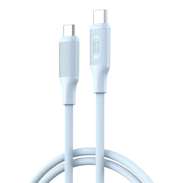 Кабель для зарядки и синхронизации XO NB-Q265B, USB Type-C/USB Type-C, 1м, Синий