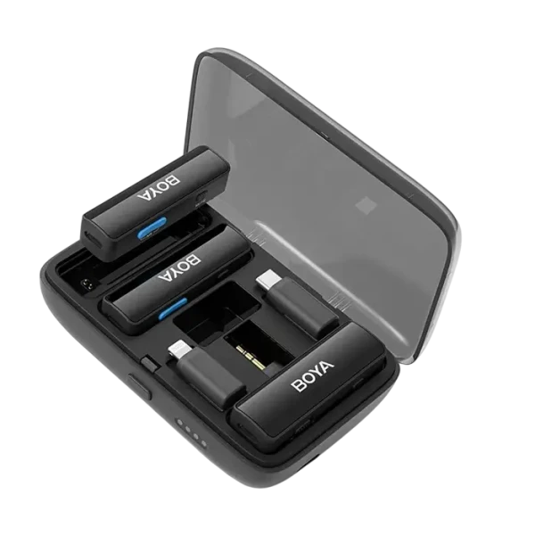 Microfon portabil pentru înregistrare vocală Boya Boyalink, Fără fir, Negru Microfon portabil pentru înregistrare vocală Boya Boyalink, Fără fir, Negru