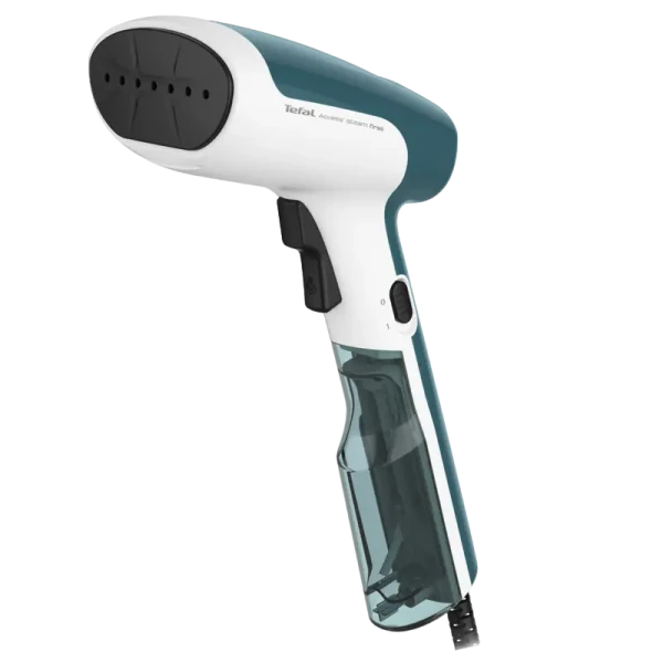 Aparat de călcat vertical cu aburi Tefal DT6131E0, Alb | Turcoaz Aparat de călcat vertical cu aburi Tefal DT6131E0, Alb | Turcoaz