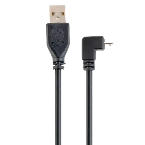 Cablu încărcare și sincronizare Cablexpert CCP-mUSB2-AMBM90-6, USB Type-A/micro-USB, 1,8m, Negru