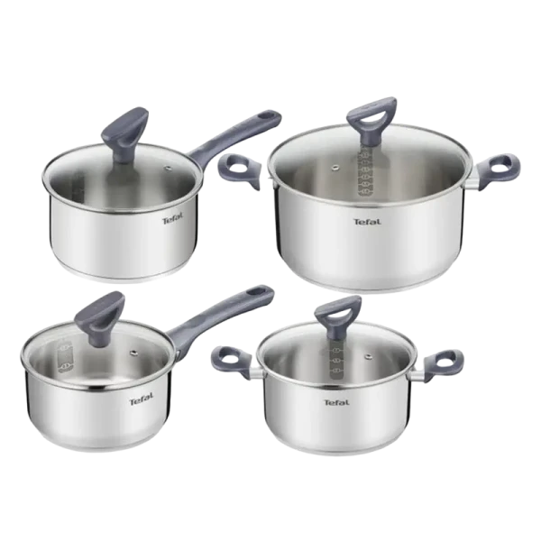 Set de vase Tefal G712S855, Oțel inoxidabil Set de vase Tefal G712S855, Oțel inoxidabil