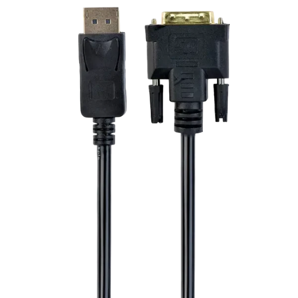 Видео кабель Cablexpert CC-DPM-DVIM-6, DisplayPort (M) - DVI-D (M), 1,8м, Чёрный Видео кабель Cablexpert CC-DPM-DVIM-6, DisplayPort (M) - DVI-D (M), 1,8м, Чёрный