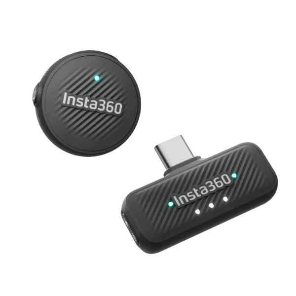 Microfon portabil pentru înregistrare vocală Insta360 Mic Air (1 TX + 1 RX), Fără fir, Negru Microfon portabil pentru înregistrare vocală Insta360 Mic Air (1 TX + 1 RX), Fără fir, Negru