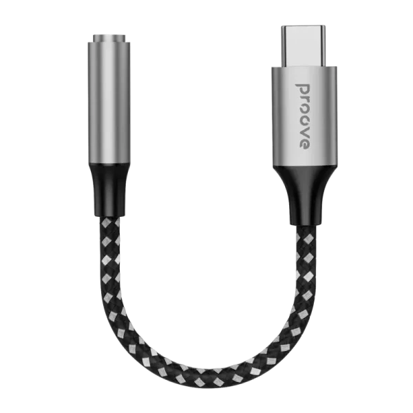 Audio Adaptor Proove SoundMesh, 3.5 mm AUX/USB Type-C, 0,14m, Gri