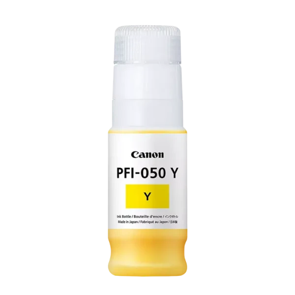 Контейнер с чернилами Canon PFI-050 Y, 70мл, Жёлтый