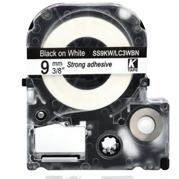 Epson LK-3WBN, 9mm x 9m Epson LK-3WBN, 9mm x 9m