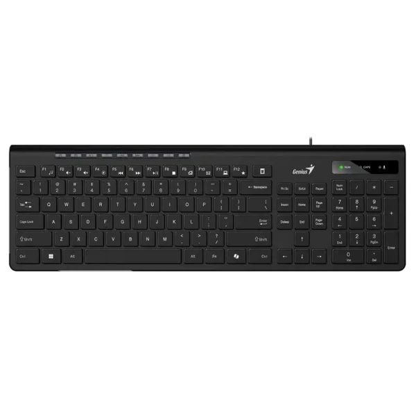 Клавиатура Genius SlimStar 230 II, Проводное, Чёрный