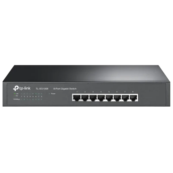 Сетевой коммутатор TP-LINK TL-SG1008, 8x 10/100/1000 Мбит/с Сетевой коммутатор TP-LINK TL-SG1008, 8x 10/100/1000 Мбит/с