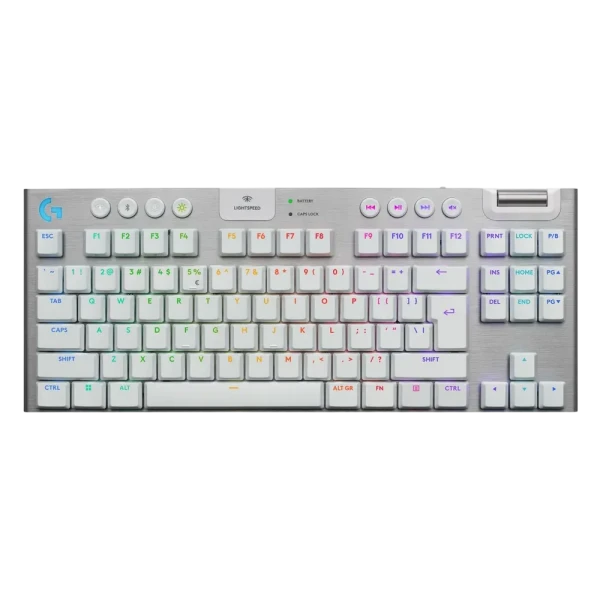Tastatură Logitech G915 X Lightspeed TKL, Fără fir, Alb