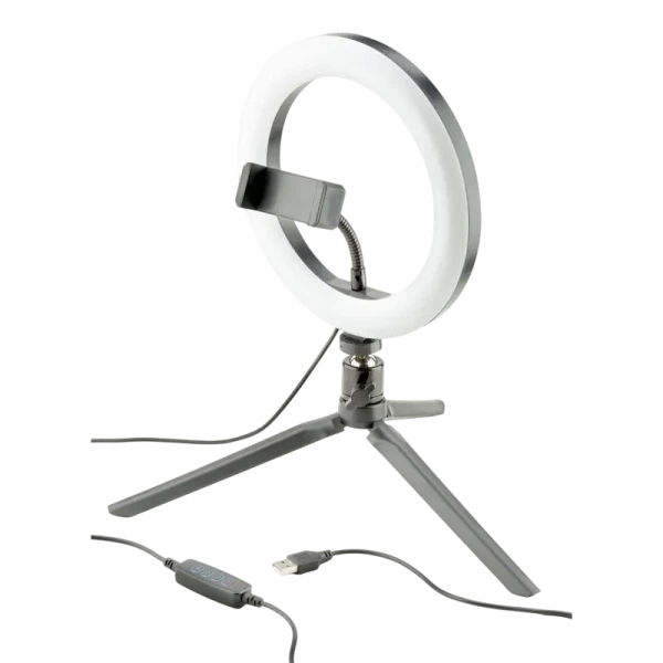 Кольцевая лампа Cellularline Selfie Ring, Черный Кольцевая лампа Cellularline Selfie Ring, Черный