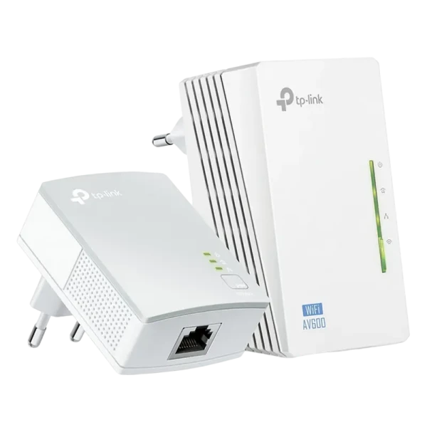 Wi-Fi + Powerline adapter TP-LINK TL-WPA4220 KIT, AV600, 600 Mbps, Alb Wi-Fi + Powerline adapter TP-LINK TL-WPA4220 KIT, AV600, 600 Mbps, Alb