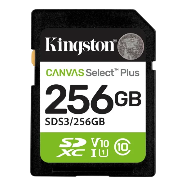Карта памяти Kingston Canvas Select Plus, 256Гб (SDS3/256GB)