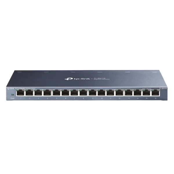 Сетевой коммутатор TP-LINK TL-SG116, 16x 10/100/1000 Мбит/с Сетевой коммутатор TP-LINK TL-SG116, 16x 10/100/1000 Мбит/с