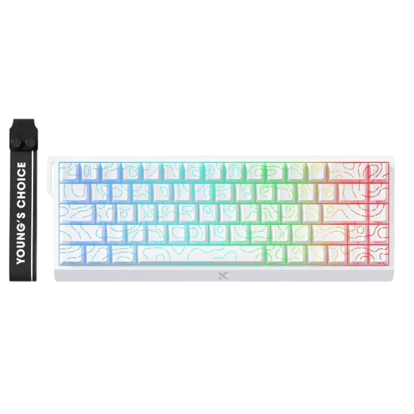 Клавиатура MCHOSE Ace 68 Ultra E-Sport, Проводное, White Topographic Клавиатура MCHOSE Ace 68 Ultra E-Sport, Проводное, White Topographic