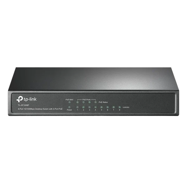 PoE коммутатор TP-LINK TL-SF1008P, 4x IEEE 802.3af/at PoE коммутатор TP-LINK TL-SF1008P, 4x IEEE 802.3af/at
