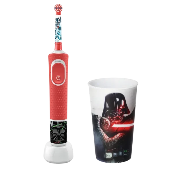 Periuță de dinți electrică Braun Kids D100 StarWars, Roșu