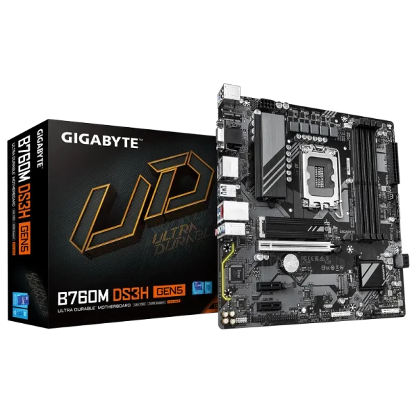 Placă de bază Gigabyte B760M DS3H GEN5, LGA1700, Intel B760, Micro-ATX Placă de bază Gigabyte B760M DS3H GEN5, LGA1700, Intel B760, Micro-ATX