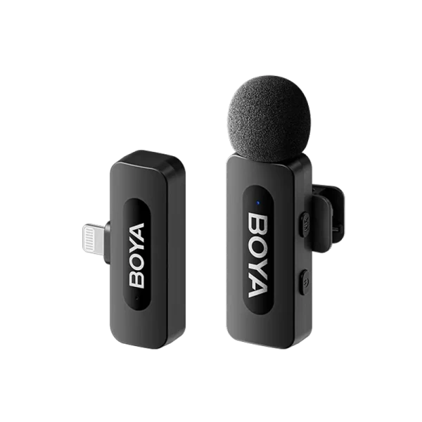 Портативный записывающий микрофон Boya BY-V1 V2.0, Беспроводной, Черный Портативный записывающий микрофон Boya BY-V1 V2.0, Беспроводной, Черный