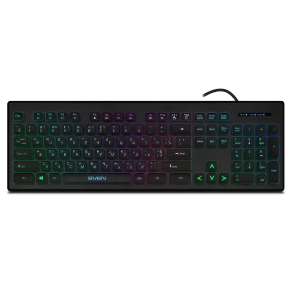Клавиатура SVEN KB-C7500EL, Проводное, Чёрный Клавиатура SVEN KB-C7500EL, Проводное, Чёрный