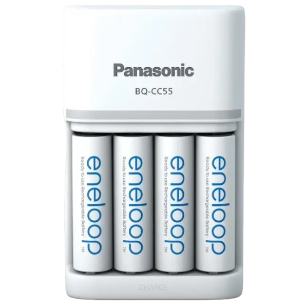 Încărcător Acumulatori Panasonic K-KJ55MCD40E, Alb Încărcător Acumulatori Panasonic K-KJ55MCD40E, Alb