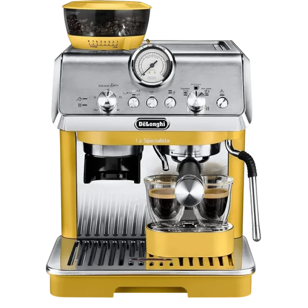 Кофеварка рожковая DeLonghi EC9155.YE, 1400Вт, Жёлтый Кофеварка рожковая DeLonghi EC9155.YE, 1400Вт, Жёлтый