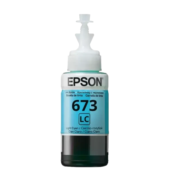 Контейнер с чернилами Epson T673, 70мл, Светло-Голубой Контейнер с чернилами Epson T673, 70мл, Светло-Голубой
