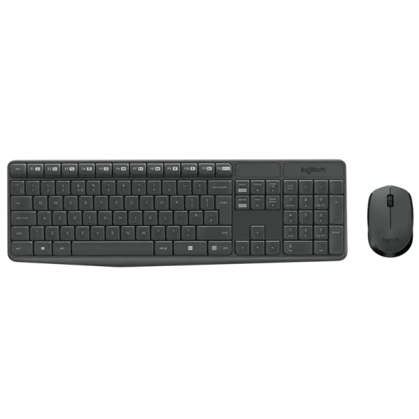 Клавиатура и мышь Logitech MK235, Беспроводное, Серый Клавиатура и мышь Logitech MK235, Беспроводное, Серый
