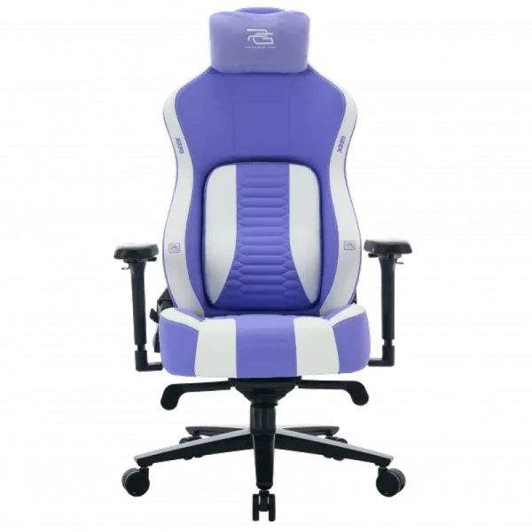 Scaun Gaming Proove Geek, PU Piele, Violet | Alb