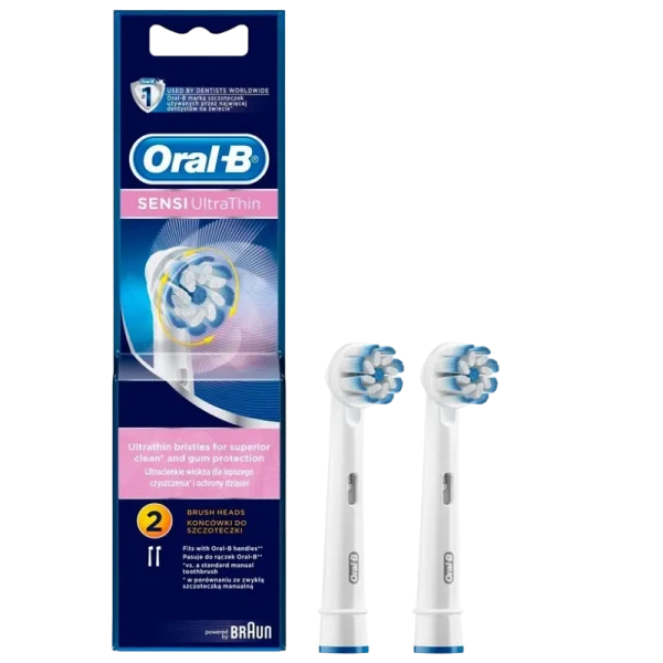 Duză pentru periuța de dinți electrică BRAUN Sensi UltraThin, Alb Duză pentru periuța de dinți electrică BRAUN Sensi UltraThin, Alb