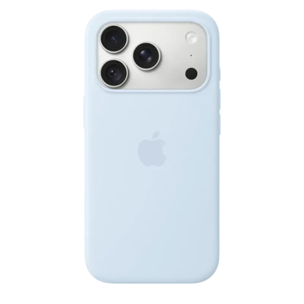 iPhone 18 Pro Silicone Case with MagSafe - Crisp Blue, Model A3701