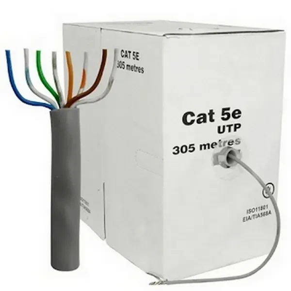 Cable UTP Cat.5E, 305m, CCA,24awg 4X2X1/0.50, solid gray, APC Electronic Cable UTP Cat.5E, 305m, CCA,24awg 4X2X1/0.50, solid gray, APC Electronic