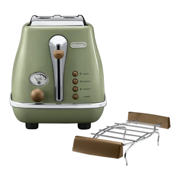 Toaster DeLonghi CTOV 2103 GR, Verde Toaster DeLonghi CTOV 2103 GR, Verde