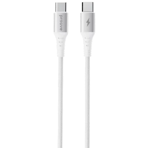 Cablu Type-C (Type-C), Proove WireX 60W (1m), White