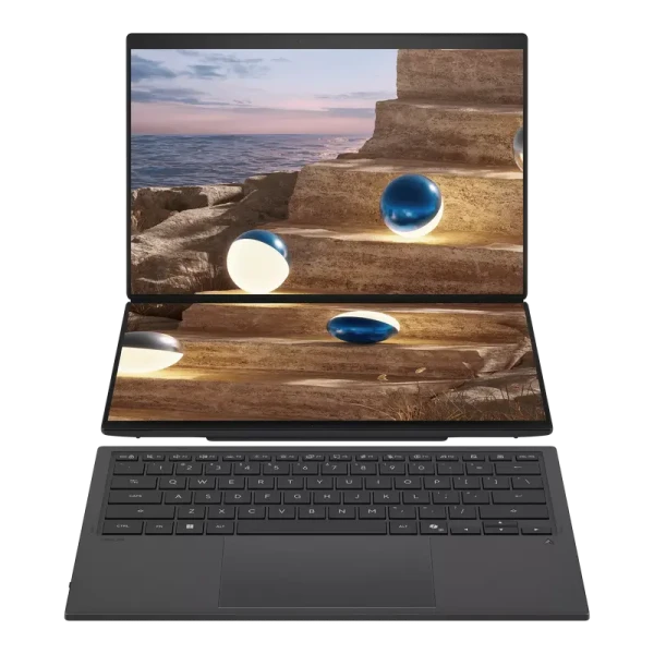 Laptop 14" ASUS Zenbook DUO UX8407AA, Moher Gray, Intel Core Ultra X9 388H, 32GB/1024GB, Windows 11 Home