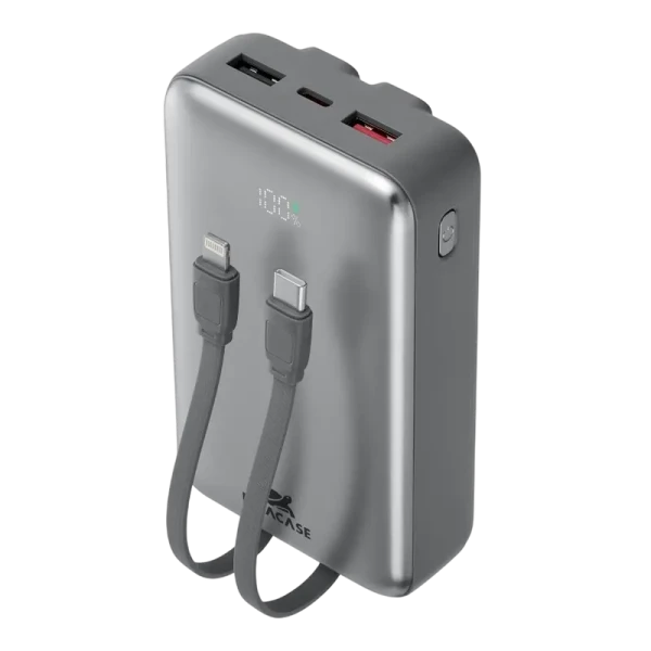 Acumulator extern Rivacase VA2612, 20000mAh, Argintiu