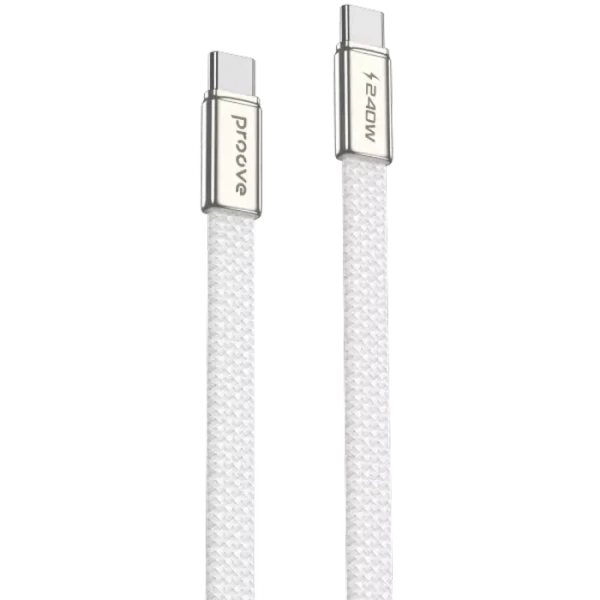 Cablu Type-C (Type-C), Proove Airline Line 240W (1.5m), White