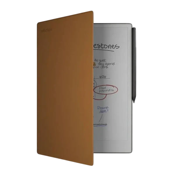 reMarkable Paper Pro Bundle 2/64GB Silver with Marker Plus Book Folio Premium Leather Brown