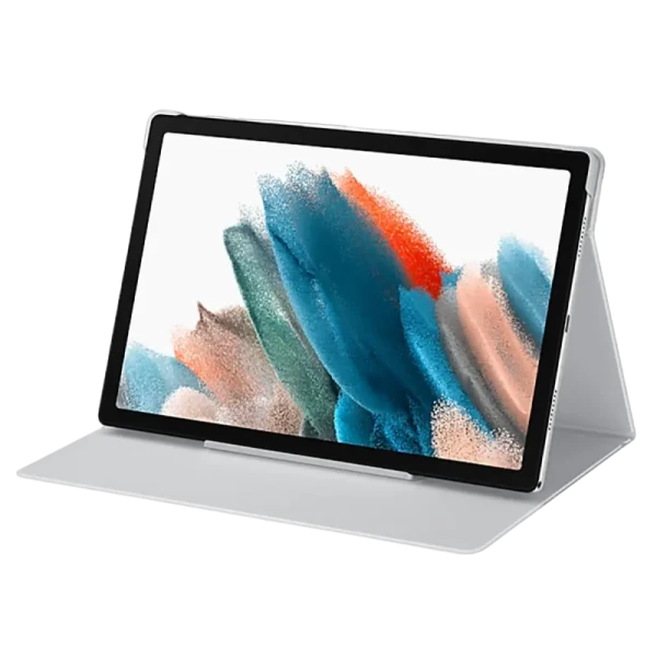 Чехол для планшета Samsung Tab A8 Book Cover, 10,5", Полиуретан, Серебристый Чехол для планшета Samsung Tab A8 Book Cover, 10,5", Полиуретан, Серебристый
