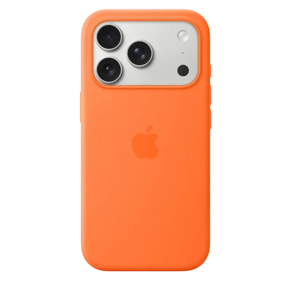Чехол Apple iPhone 17 Pro Silicone Case with MagSafe, Оранжевый Чехол Apple iPhone 17 Pro Silicone Case with MagSafe, Оранжевый